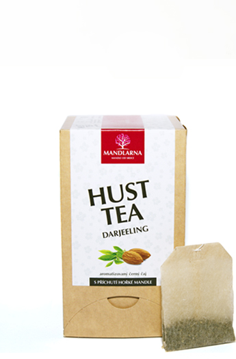 HUSTtea - bio černý čaj s mandlovou příchutí