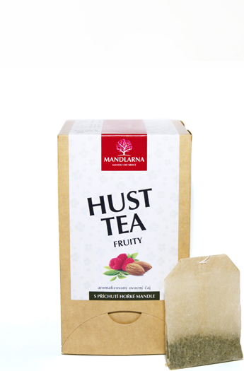 HUSTtea - bio ovocný čaj s mandlovou příchutí