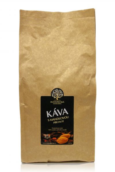 Káva s mandlovou příchutí - zrnková 1 Kg